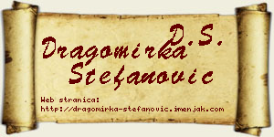 Dragomirka Stefanović vizit kartica